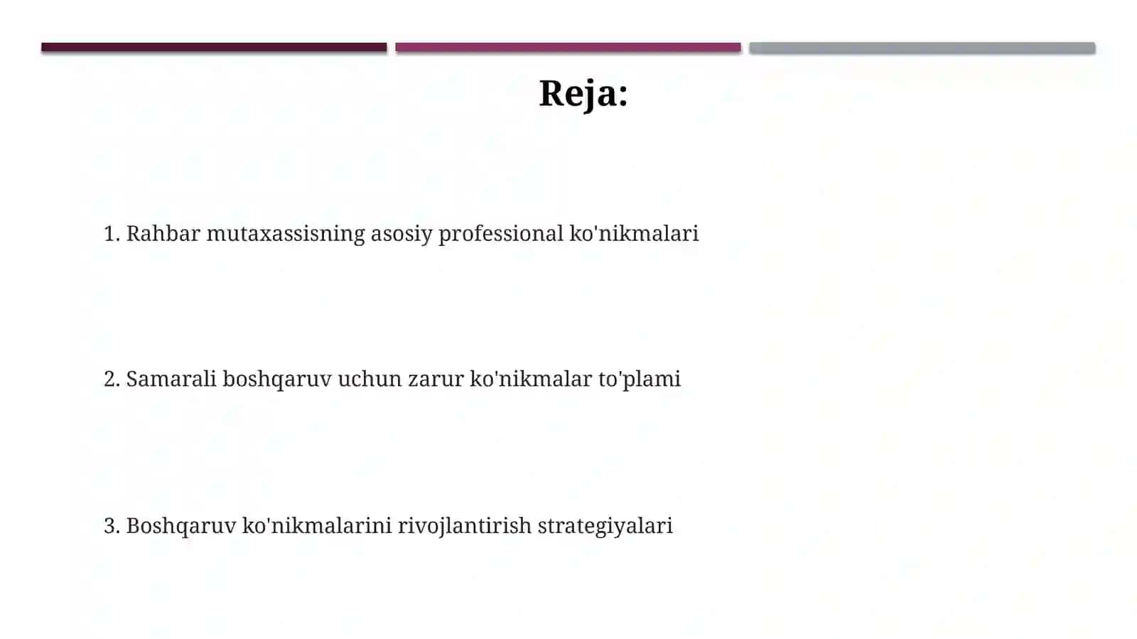 Menejer mutaxassisning kasbiy koʻnikmalari 2