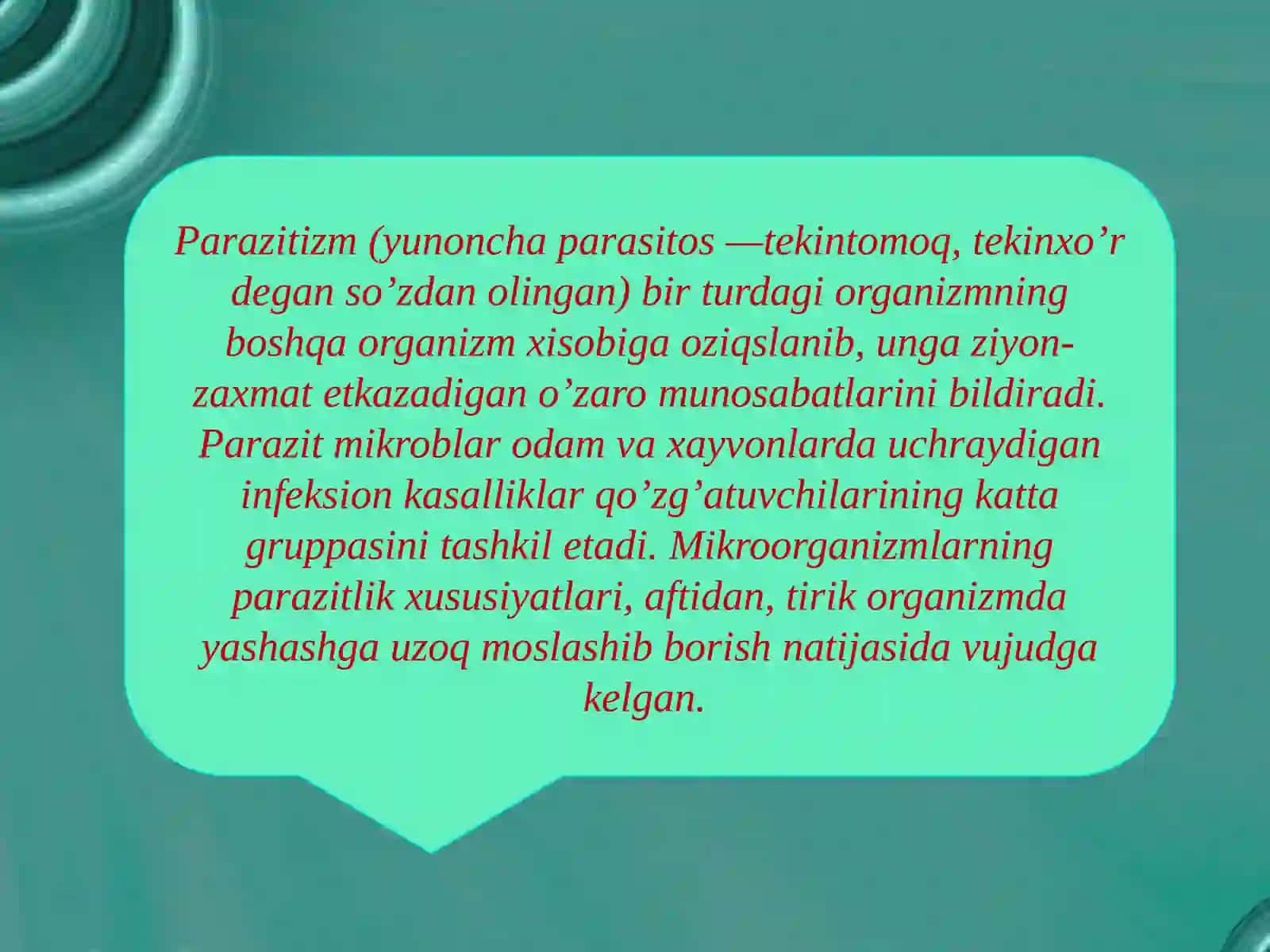 Infeksiya haqida ta’limot patogenlik va virulentlik o’rganish usullari 2
