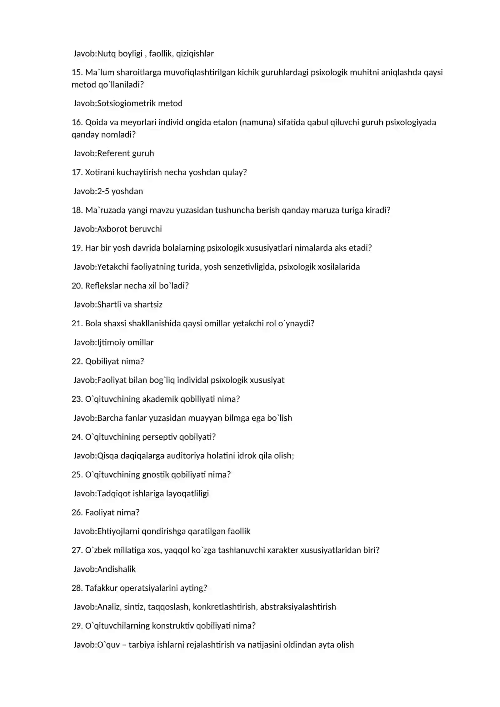 Psixologiya atestatsiya savollari 1 qism 2