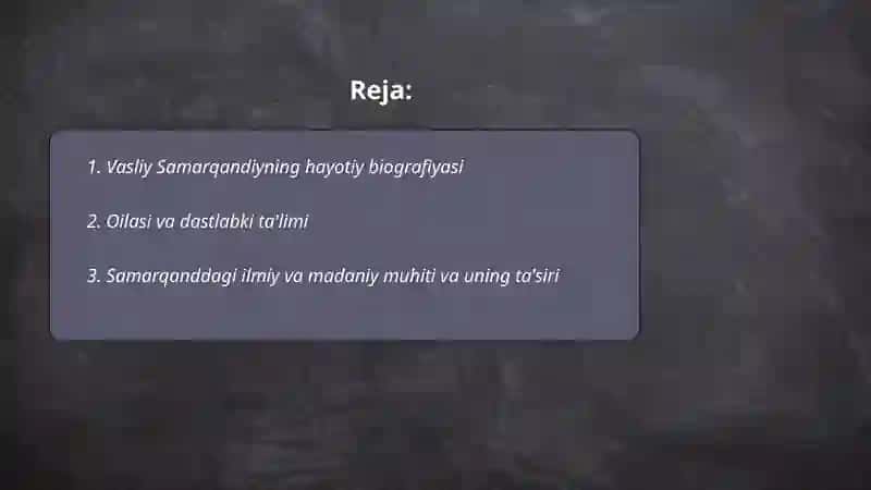 Samarqandiy hayoti va ijodi 2