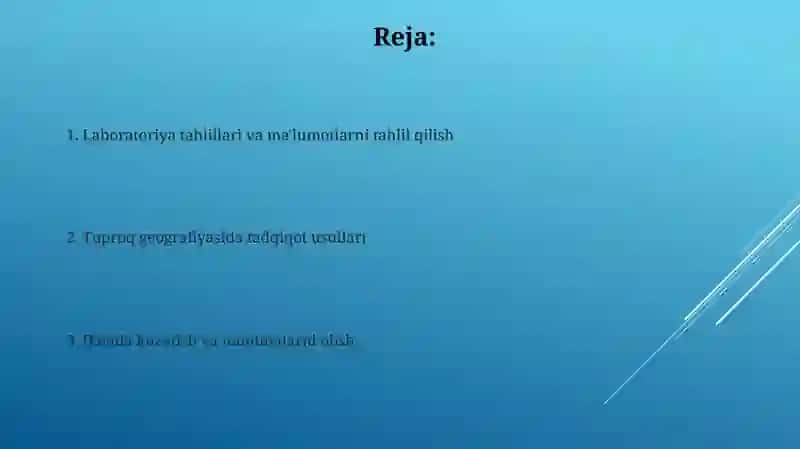 Tuproqlar geografiyasida tadqiqot metodlari 2
