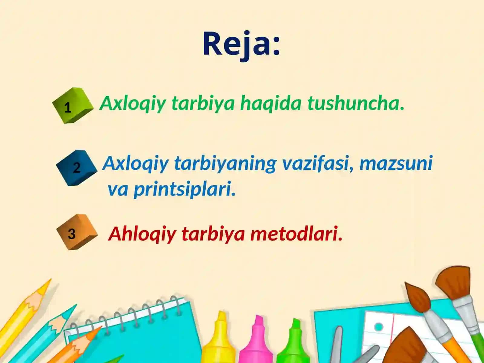 Axloqiy tarbiya 2