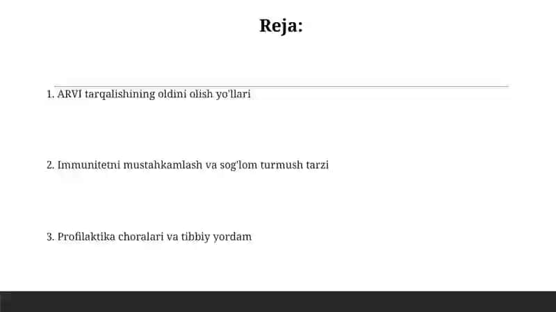 ÒRVI profilaktikasi 2