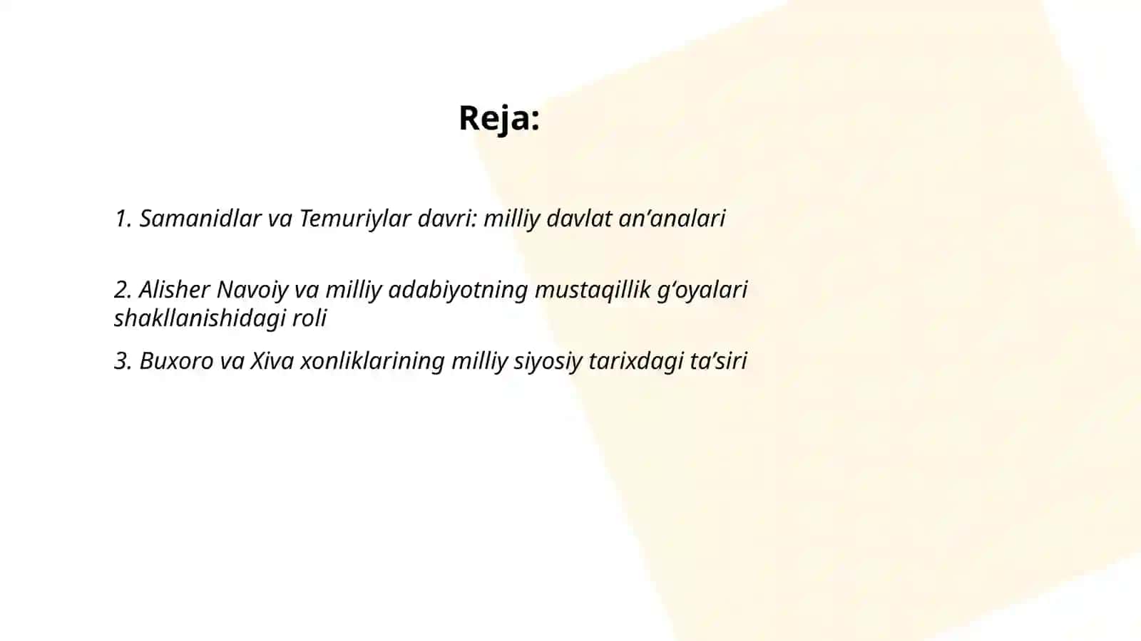 Oʻzbekistonda mustaqillik gʻoyalarining tarixiy asoslari 2