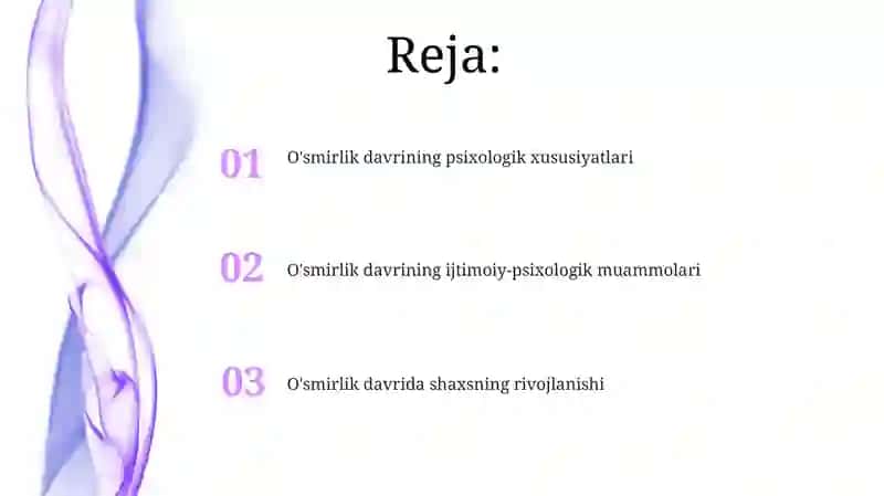 O'smirlik davri psixologik xususiyatlari 2