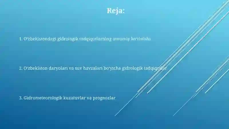 Gidrologik tadqiqotlar 2