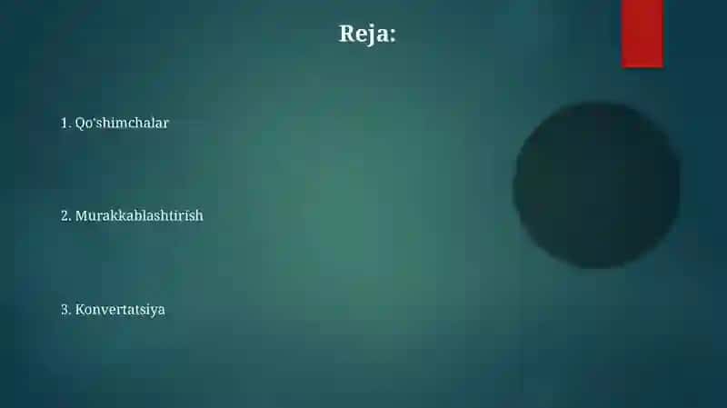 Oʻzbek tili derivatsiyasi 2