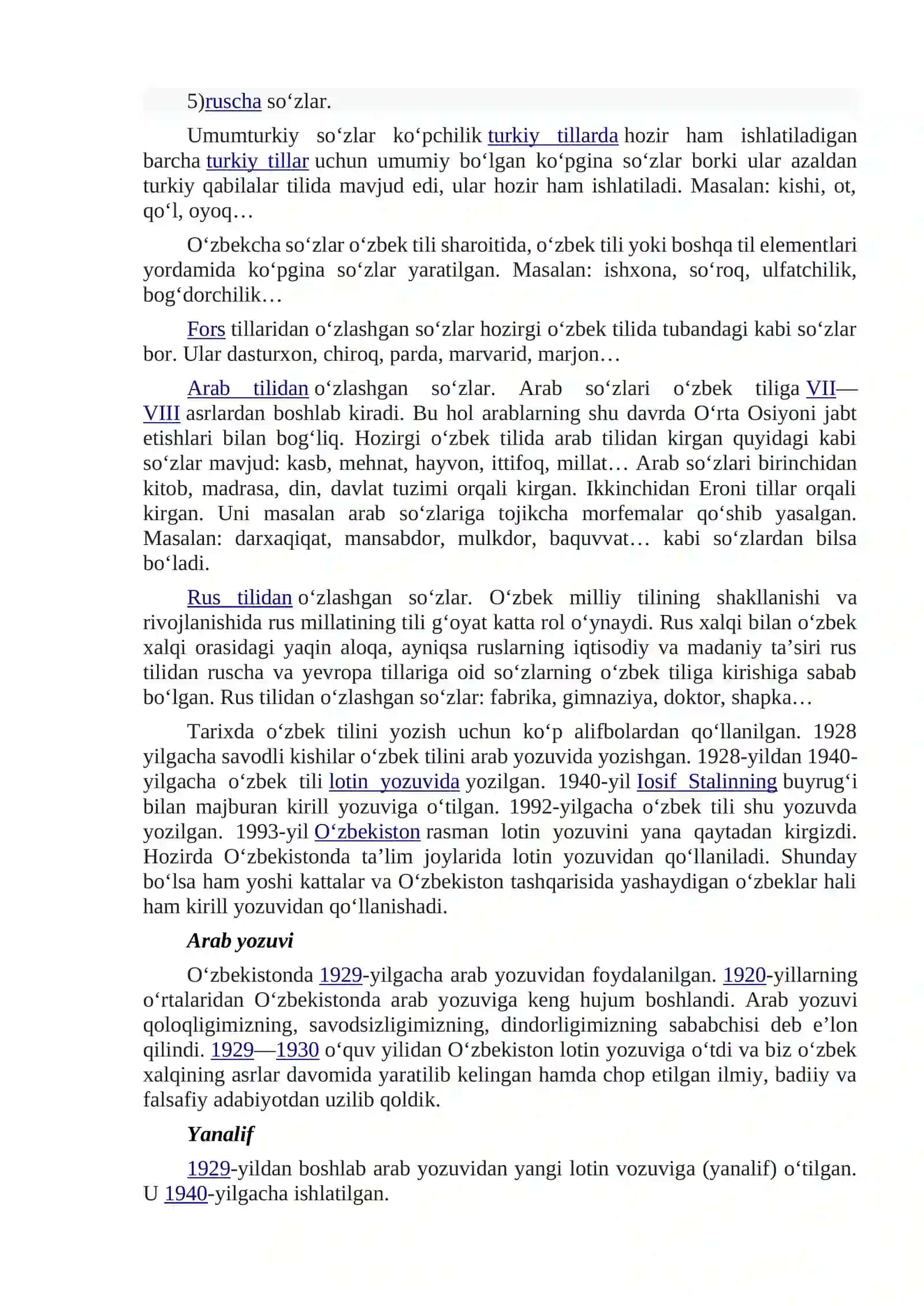 O`zbek tilining leksik qatlamlari 2