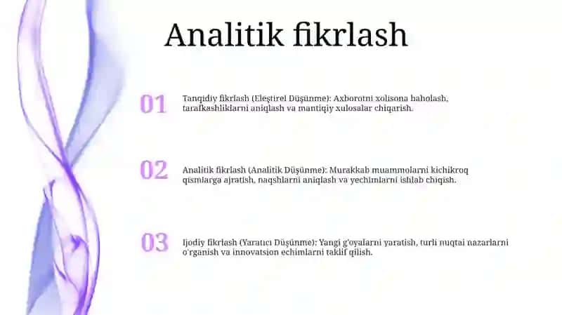 Tafakkur Turlari 2