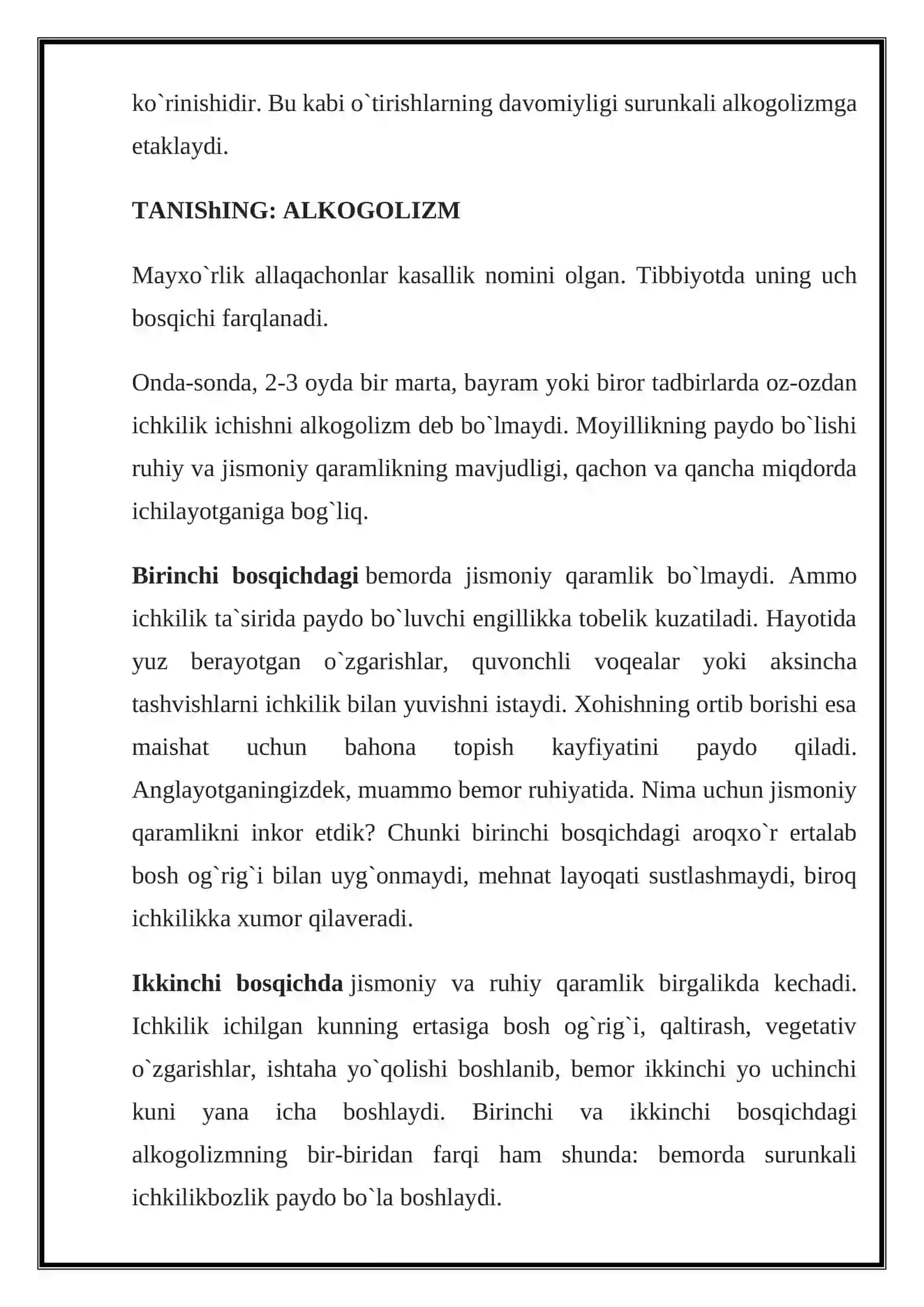 Spirtli ichimliklar va moyillik 2
