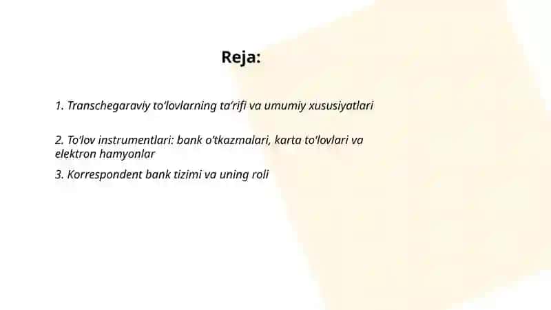Transchegaraviy to‘lovlar va ularning xususiyatlari 2