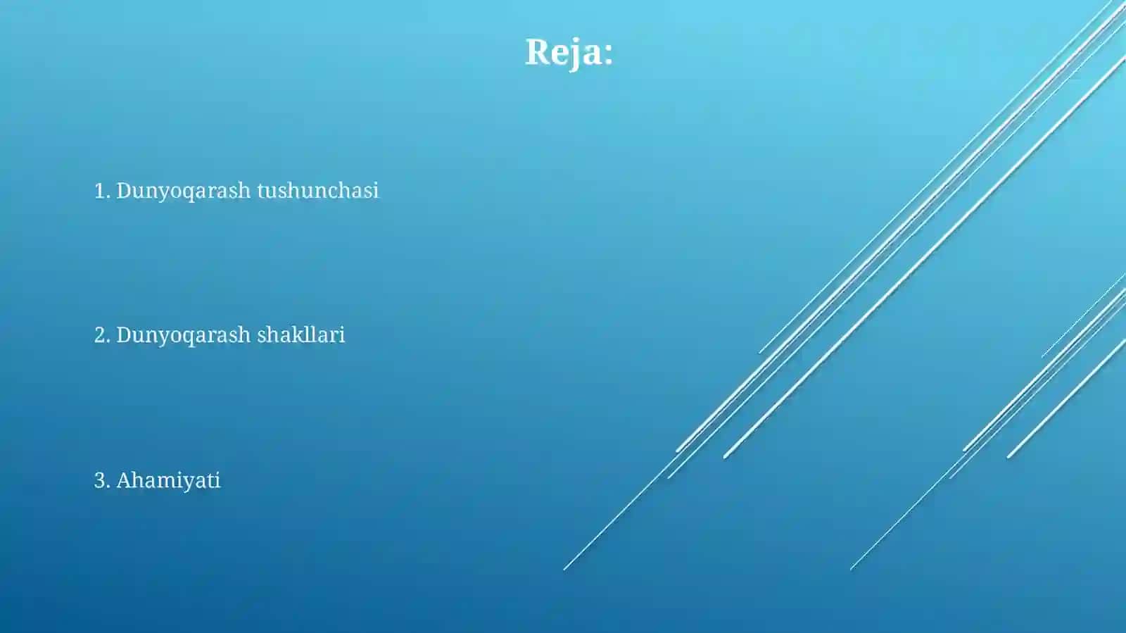 Dunyoqarash va dunyoqarash shakllari 2