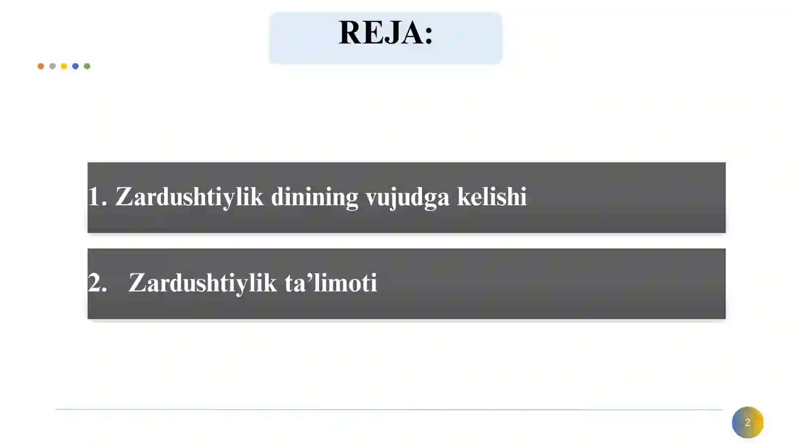 Avestoda siyosiy tarixiy talqini 2