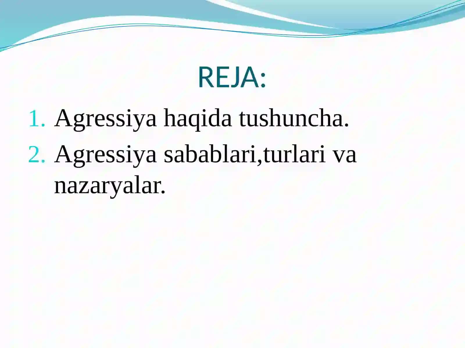 AGRESSIYA HAQIDA TUSHUNCHA 2