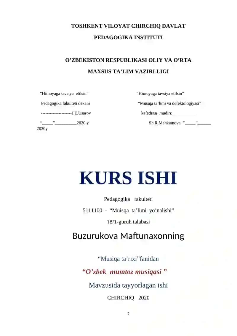 O'zbek mumtoz musiqasi 2