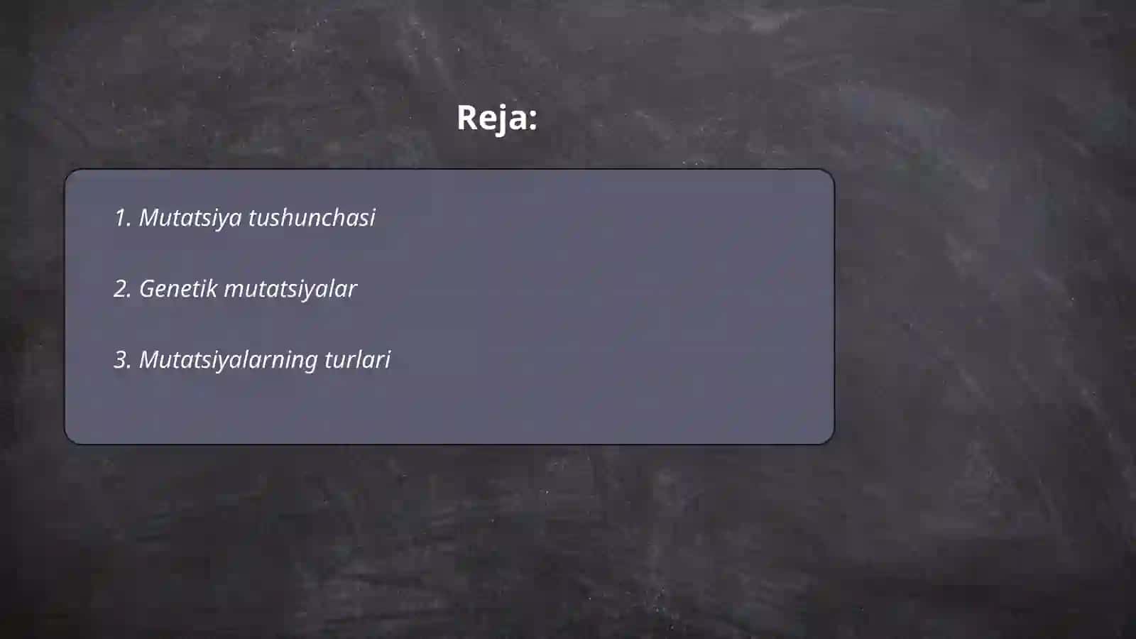 Mutatsiya zararlimi 2