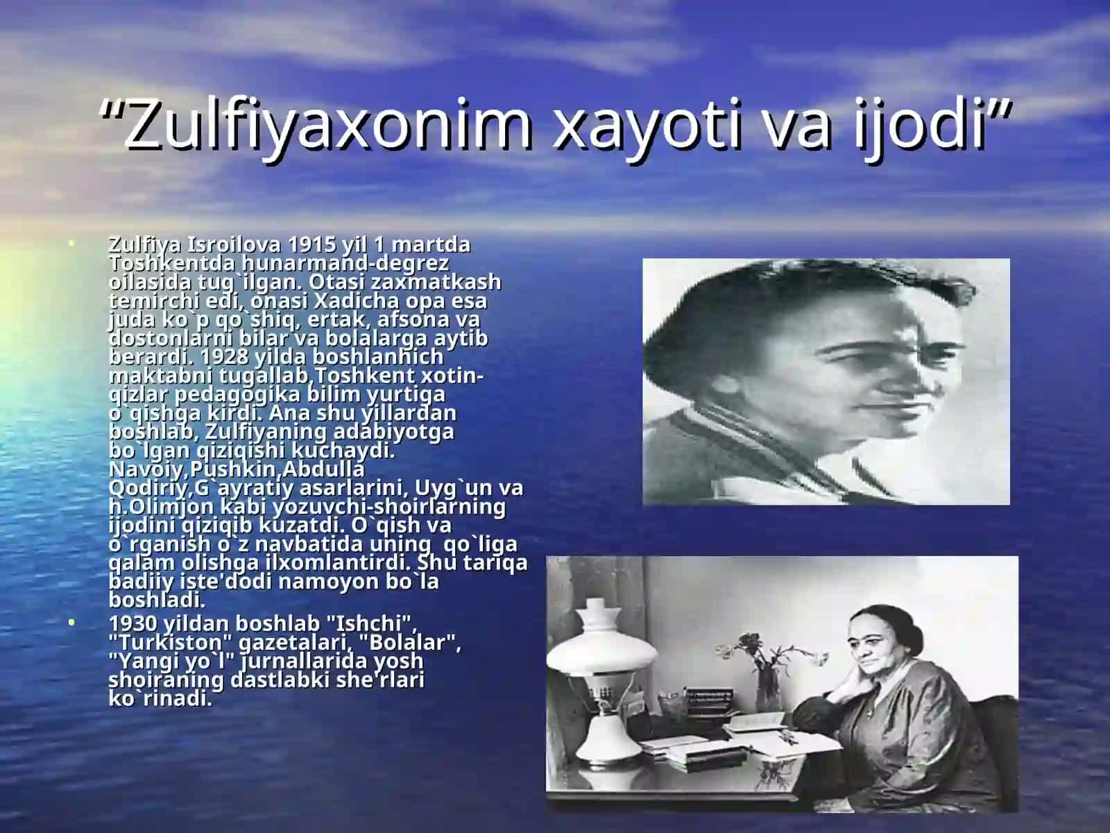 "Zulfiyaxonim"ning Tavalludiga bag’ishlab 2