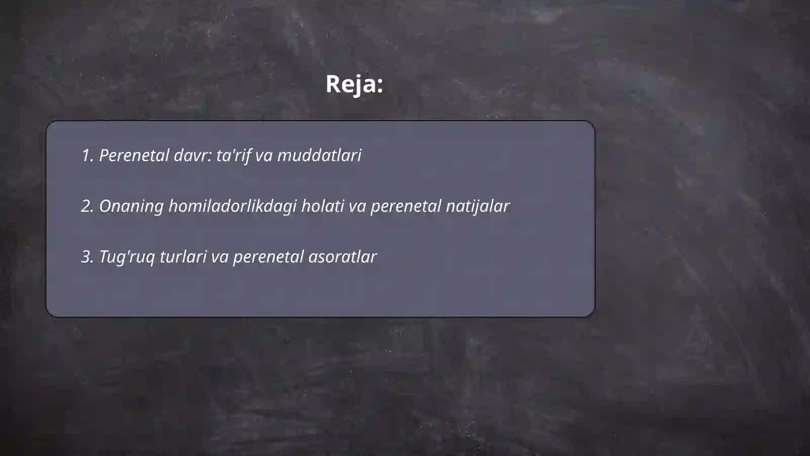 Perenetal davr 2
