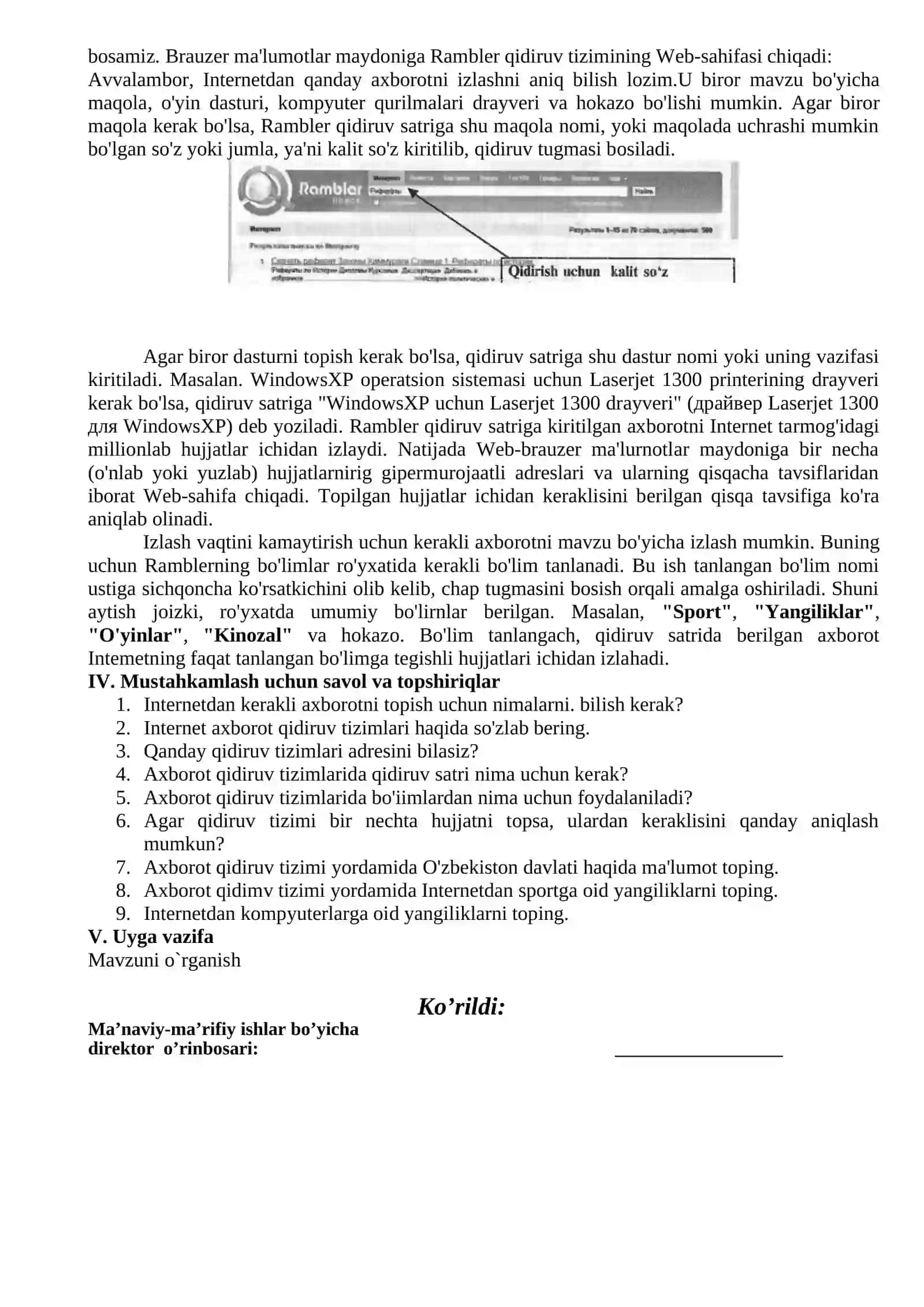 Yosh dasturchi to’garagi mashg’uloti. 34-dars 2