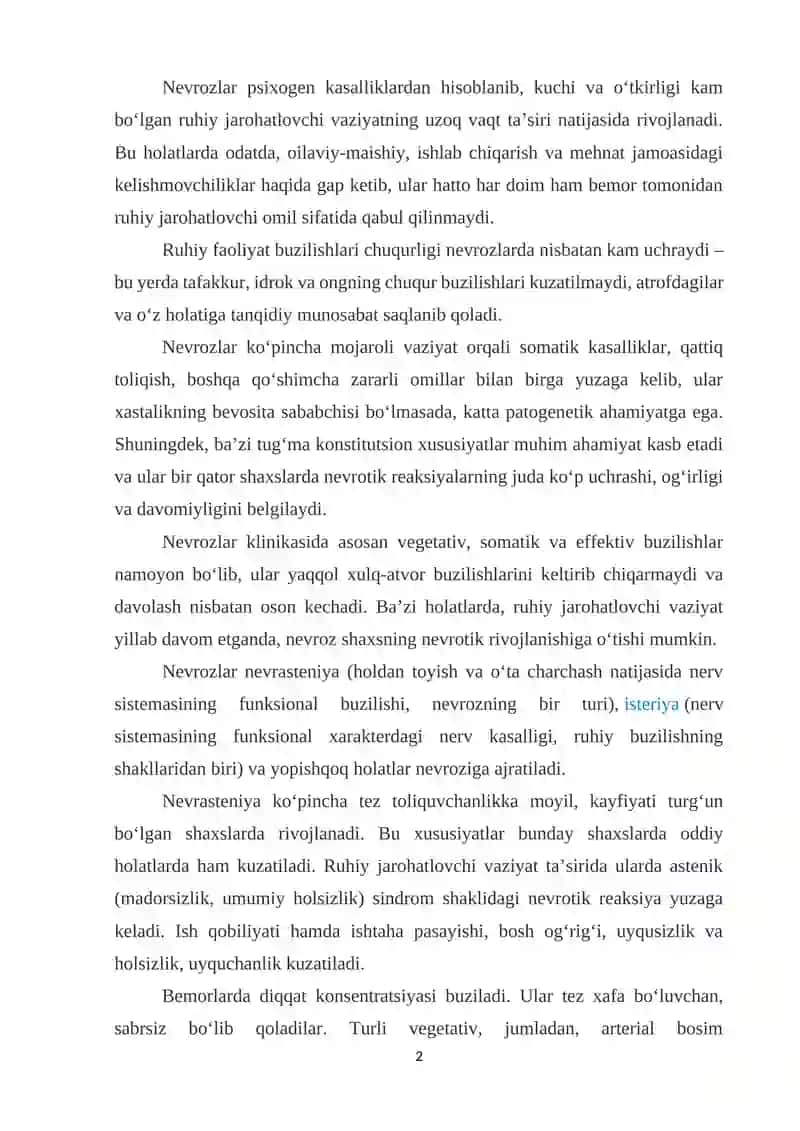 Bolalarda nevroz kasalliklari va ularni oldini olish 2