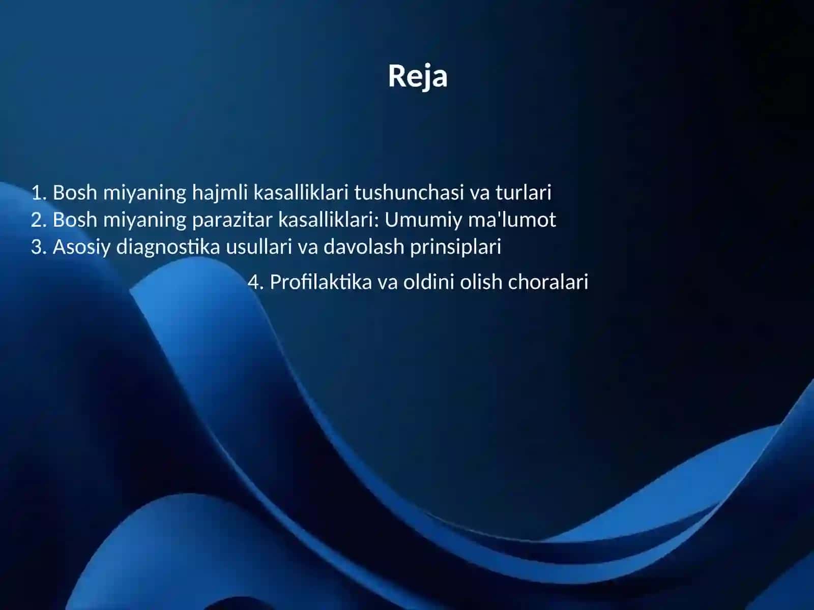 Bosh miya xajmli va parazitar kasallikları 2