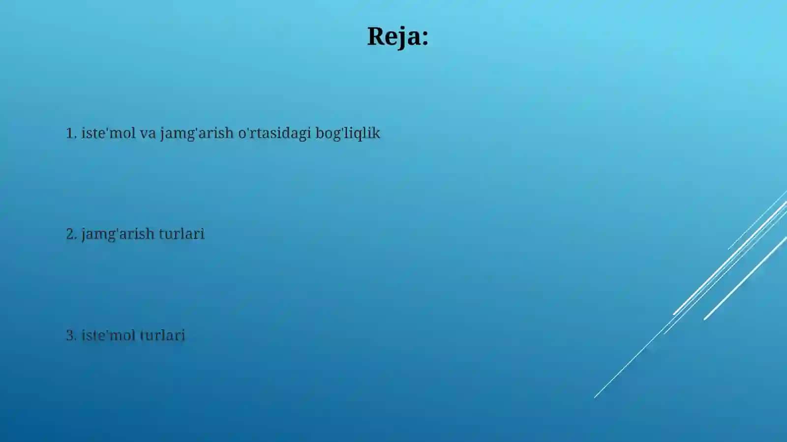IsteʼmolvaJamgʻarmavaularningturlari 2