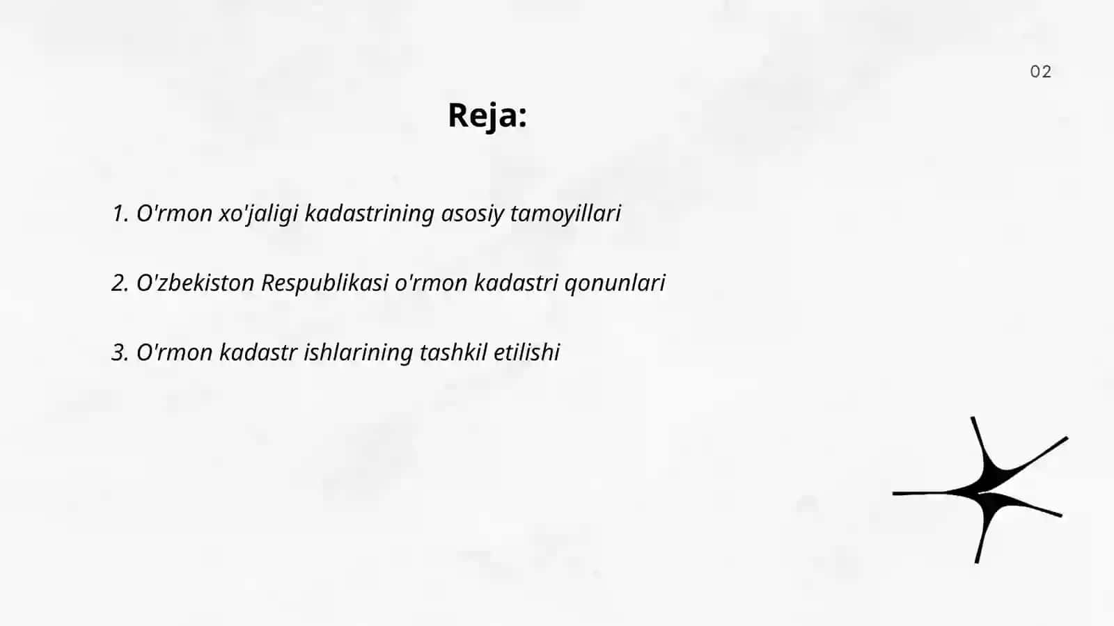 O'rmon xo'jalik kadast asoslari 2