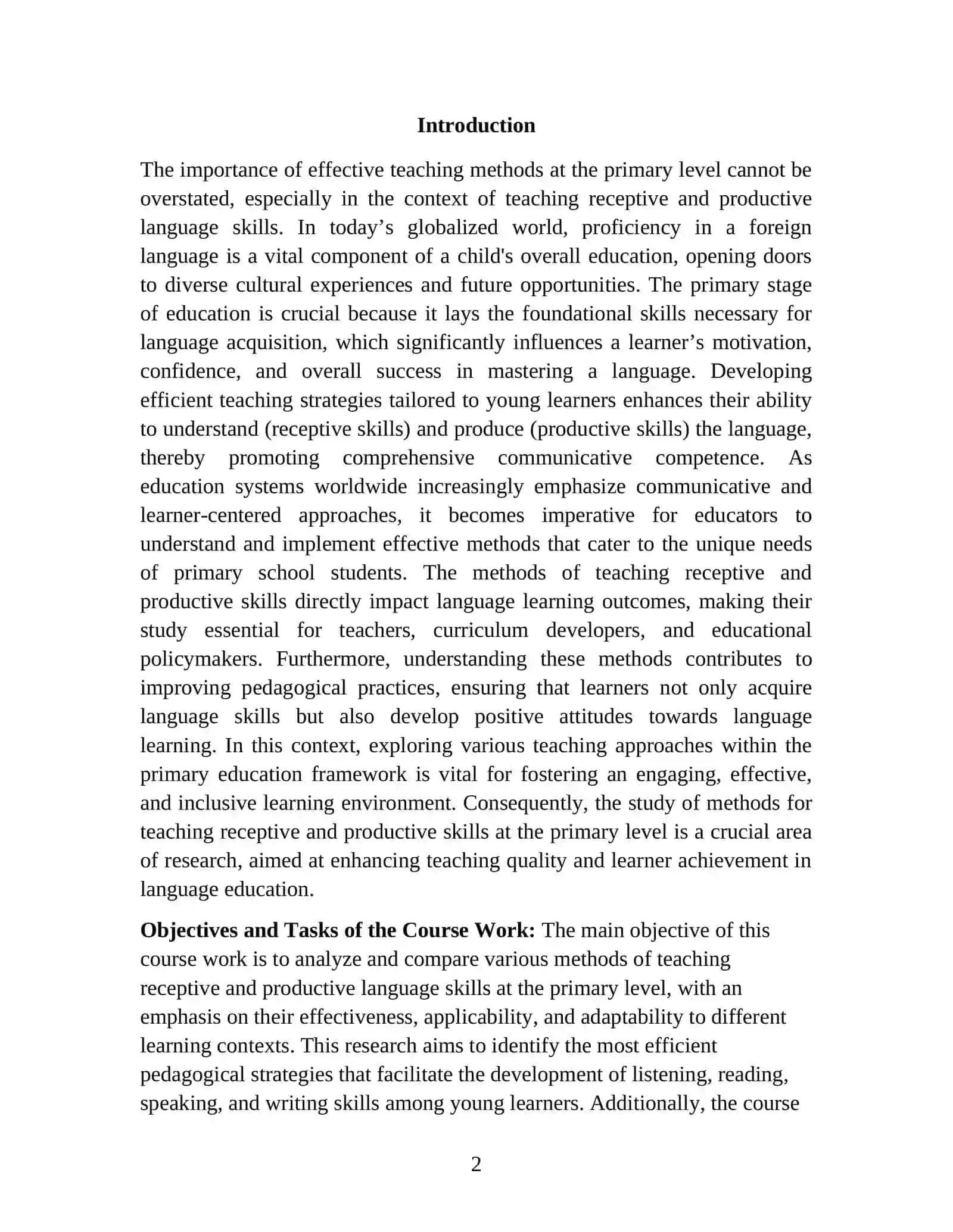 METHODS OF TEACHING RECEPTIVE AND PRODUCTIVE 2
