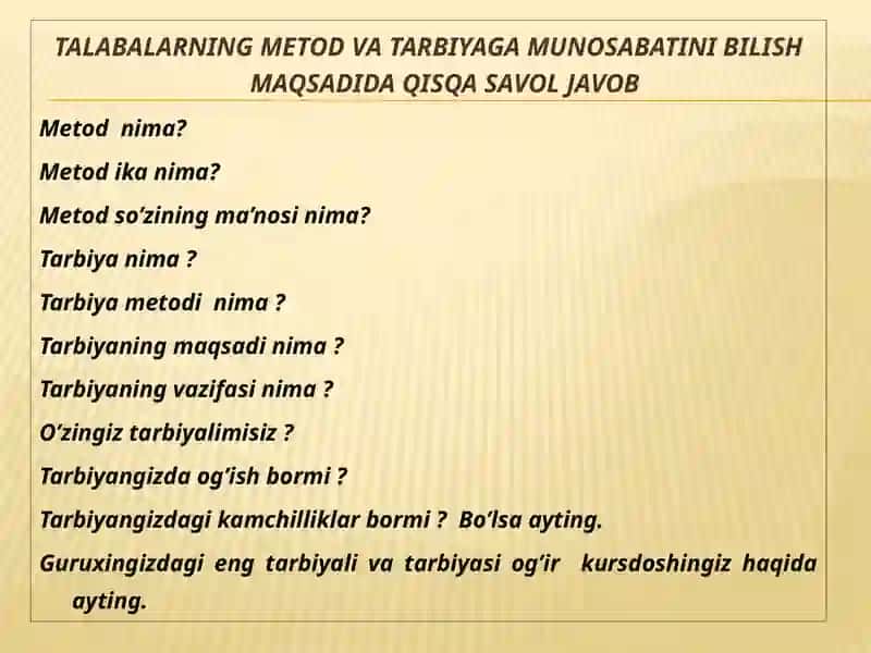 Tarbiyaning umumiy metodlari 2
