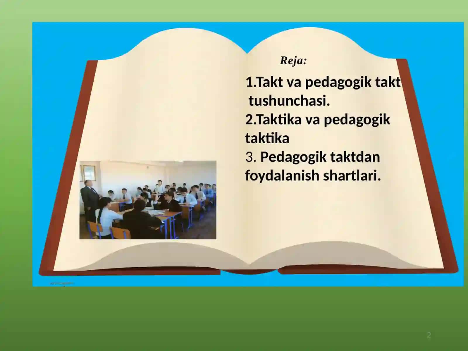Takt va pedagogik takt haqidatushuncha 2