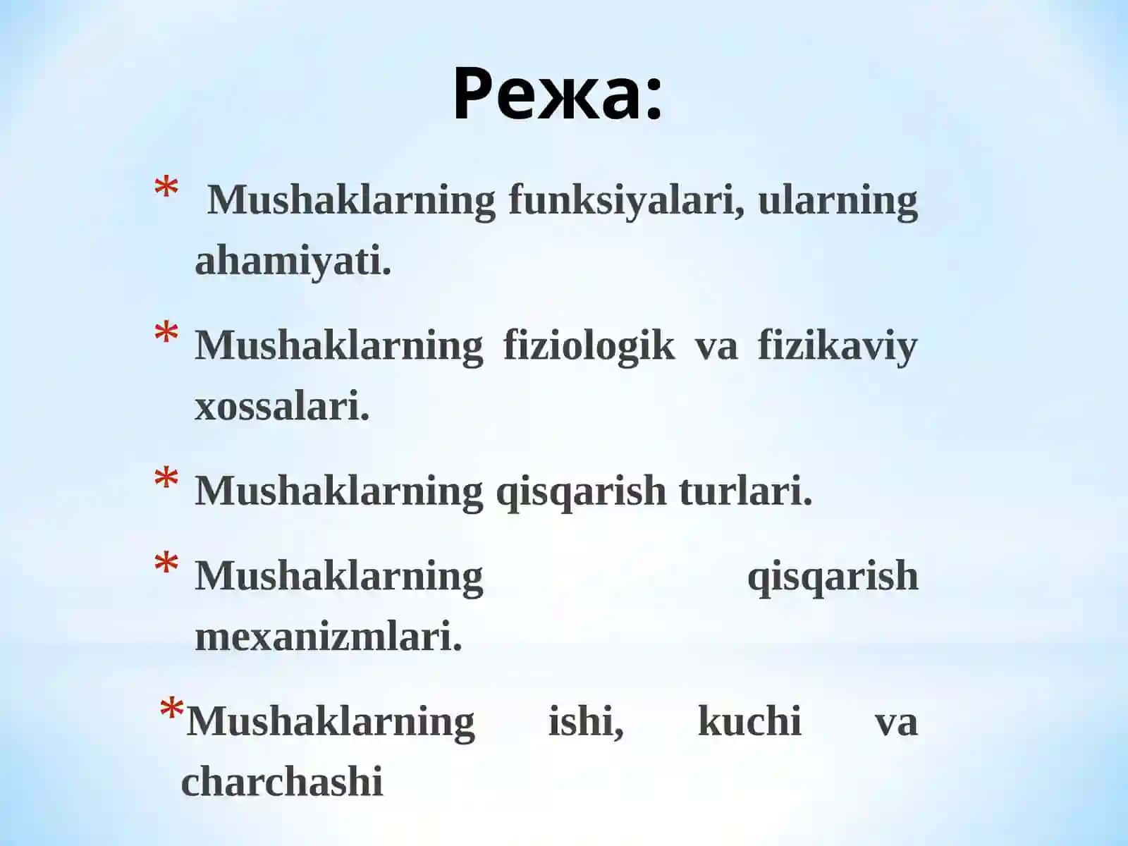 Nerv-mushak apparatining fiziologiyasi 2