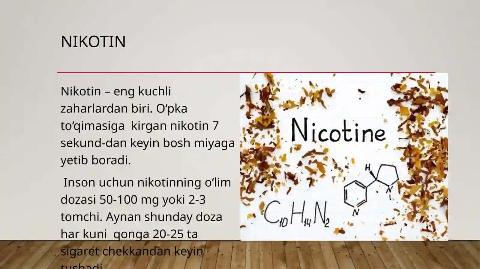 Nikotinizm va uning asoratlari 2