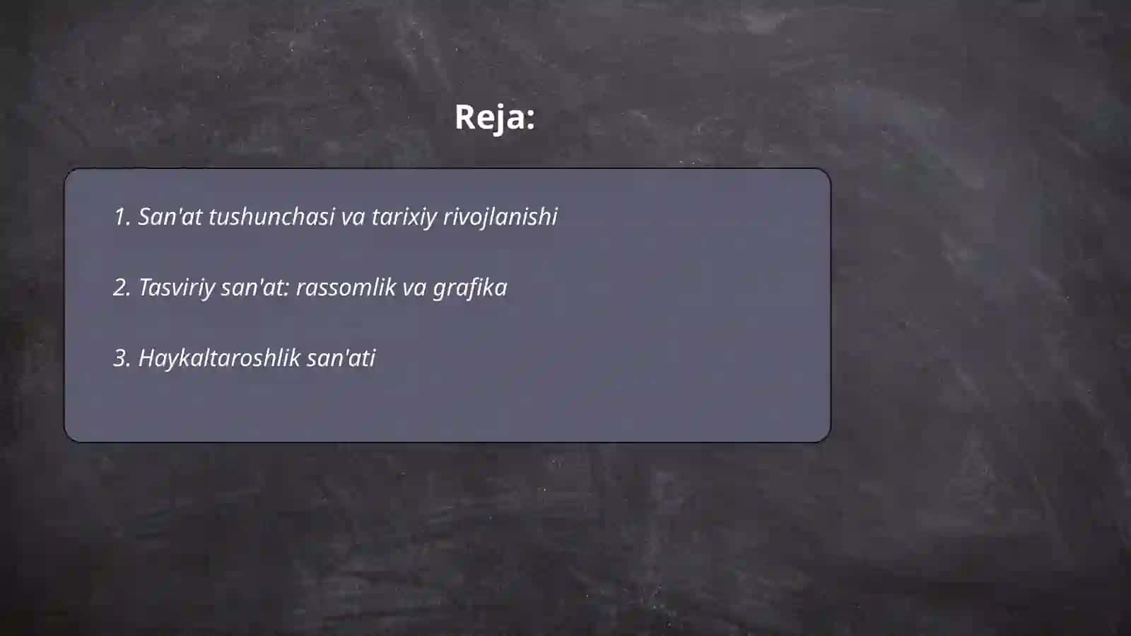 San'at va uning turlari 2