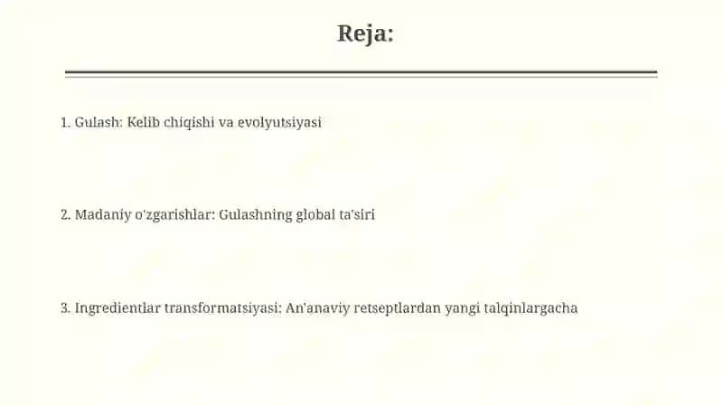 Gullash va Changlanish 2