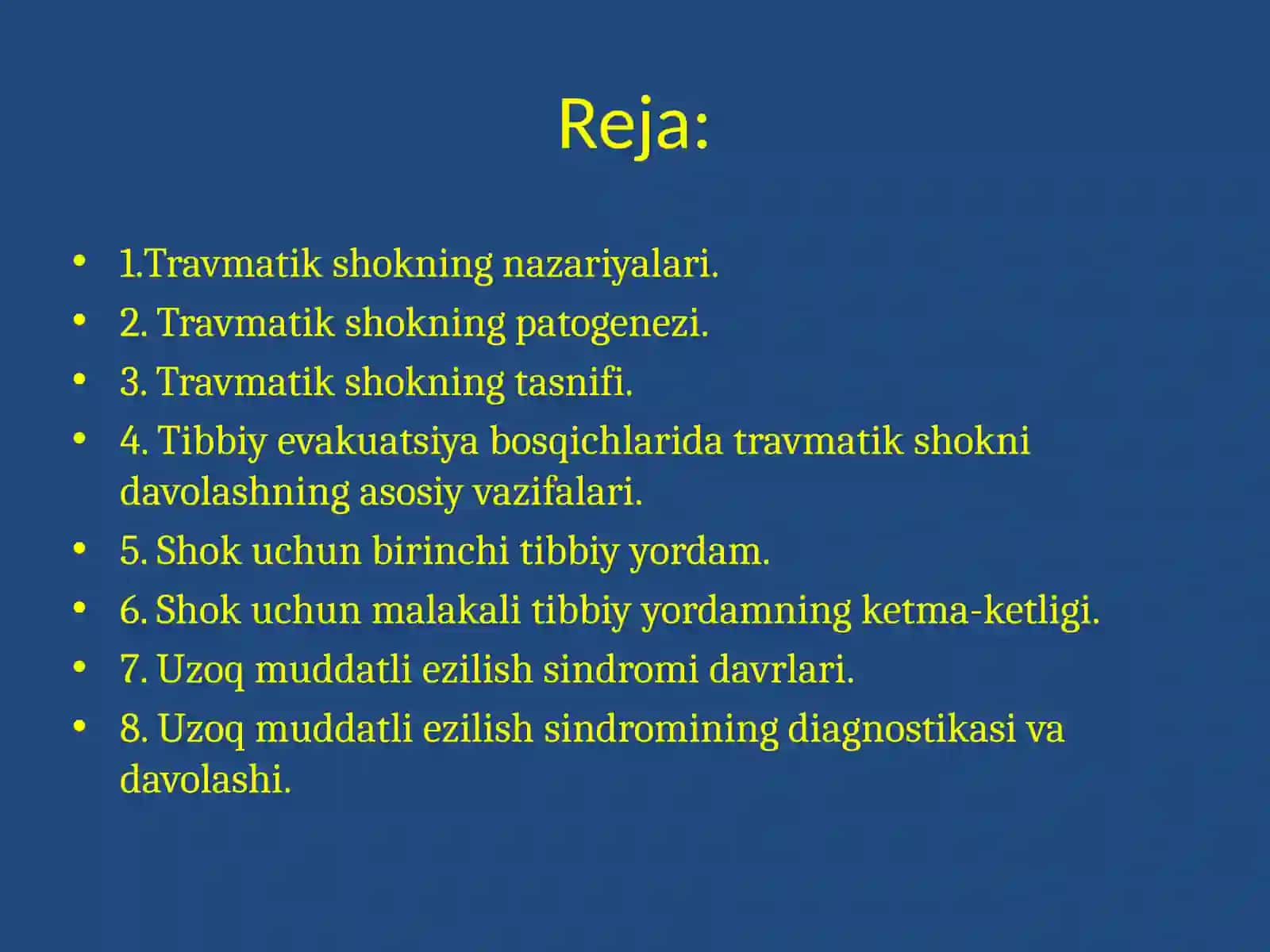 Travmatik shokning nazariyalari 2