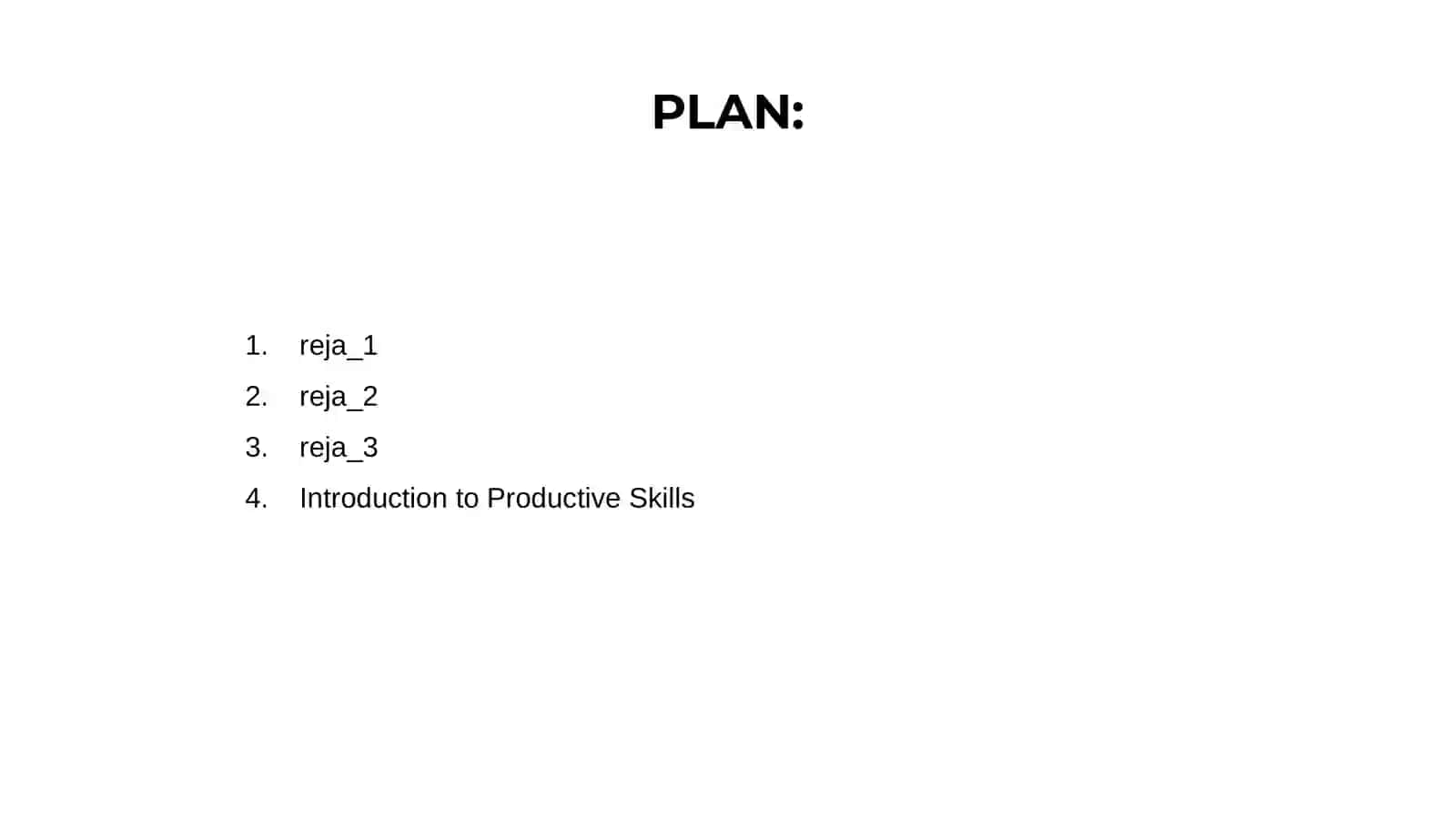 Introduction to Productive Skills 2