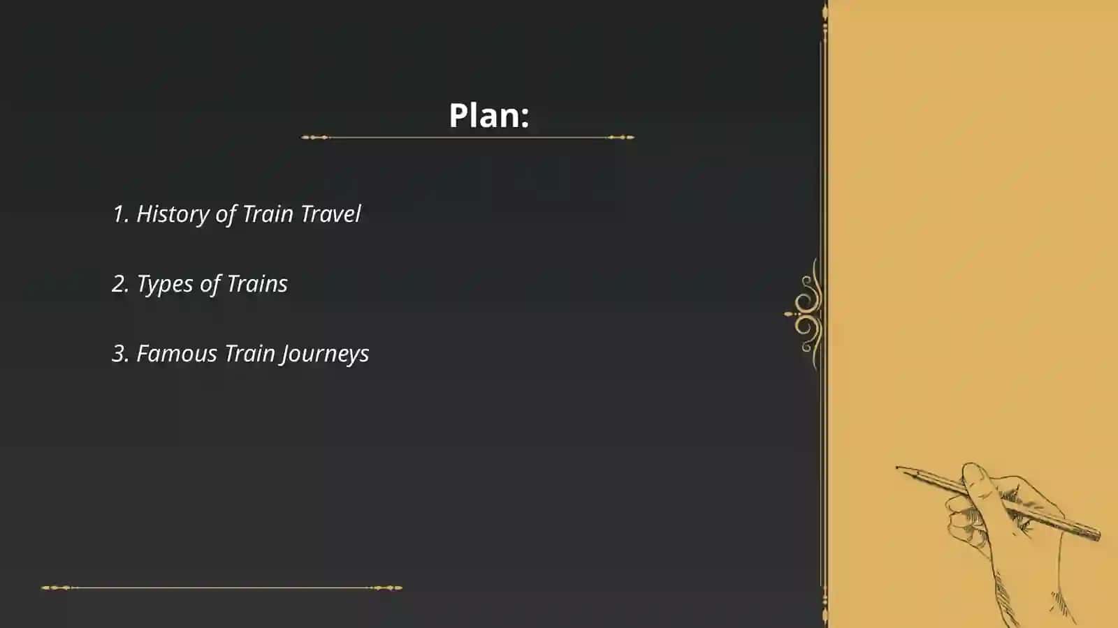 The train journey 2