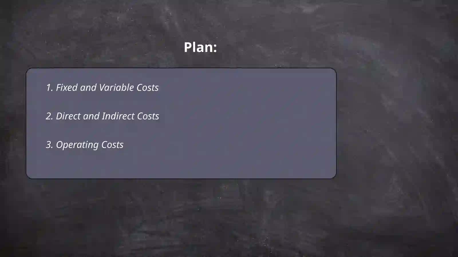 Business costs. Cutting costs 2