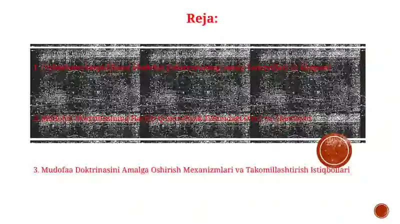 O‘zbekiston Respublikasi Mudofaa doktrinasi, uning harbiy qonunchilik tizimidagi o‘rni va ahamiyati 2