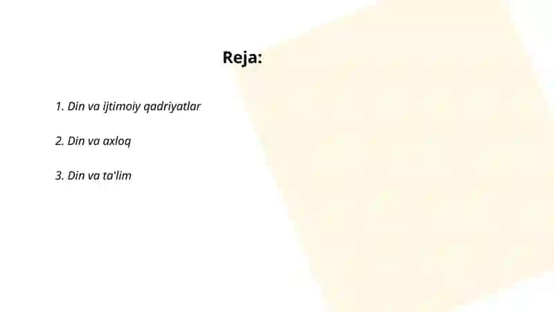 Jamiyatda dinning oʻrni va ahamiyati 2