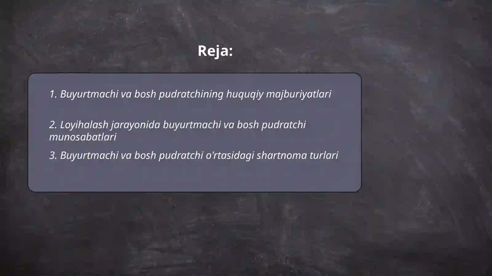 O'rtasidagi shartnoma turlari 2