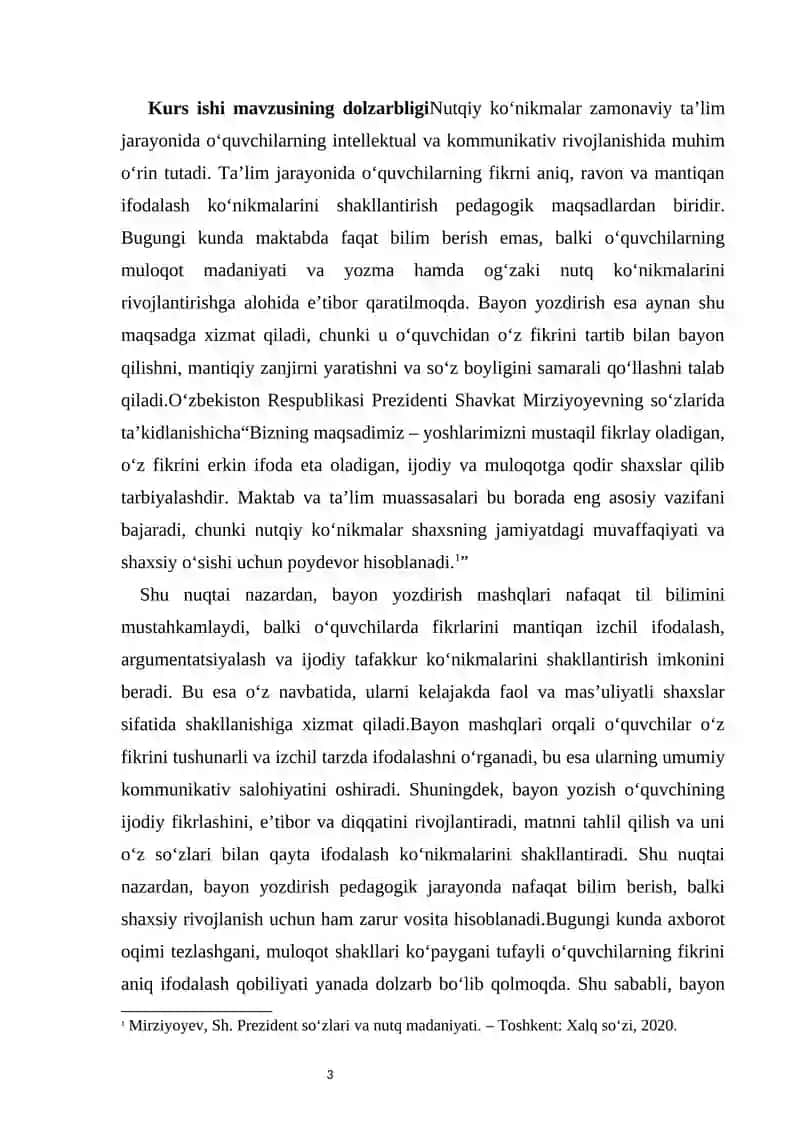 Bayon yozdirish orqali nutqiy ko‘nikmalarni rivojlantirish 2