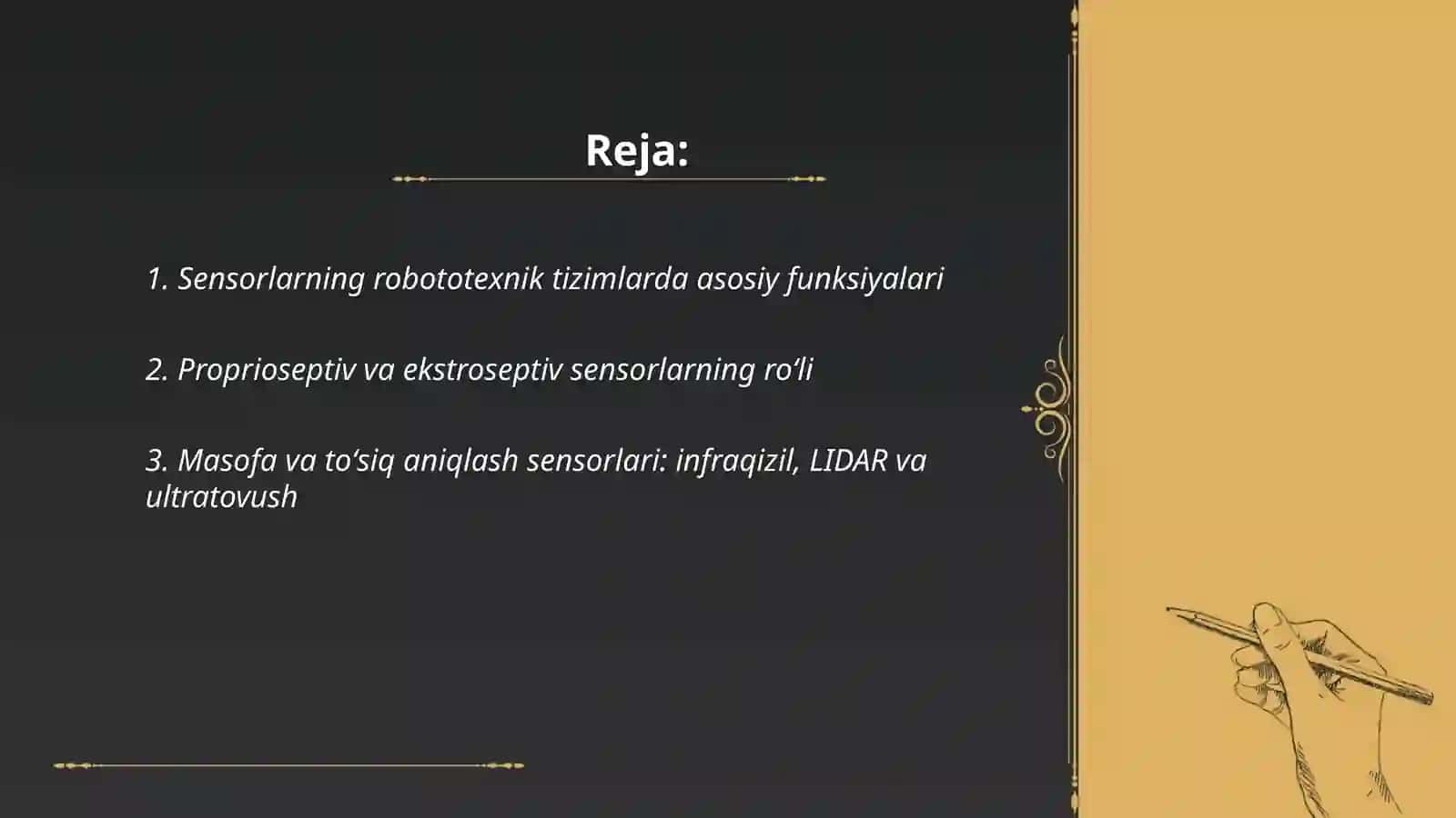 Sensorlarning robototexnik tizimlarda asosiy funksiyalari 2