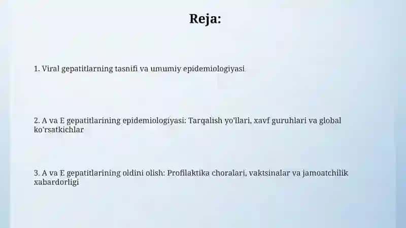 Virusli gepatitlar tasnifi 2