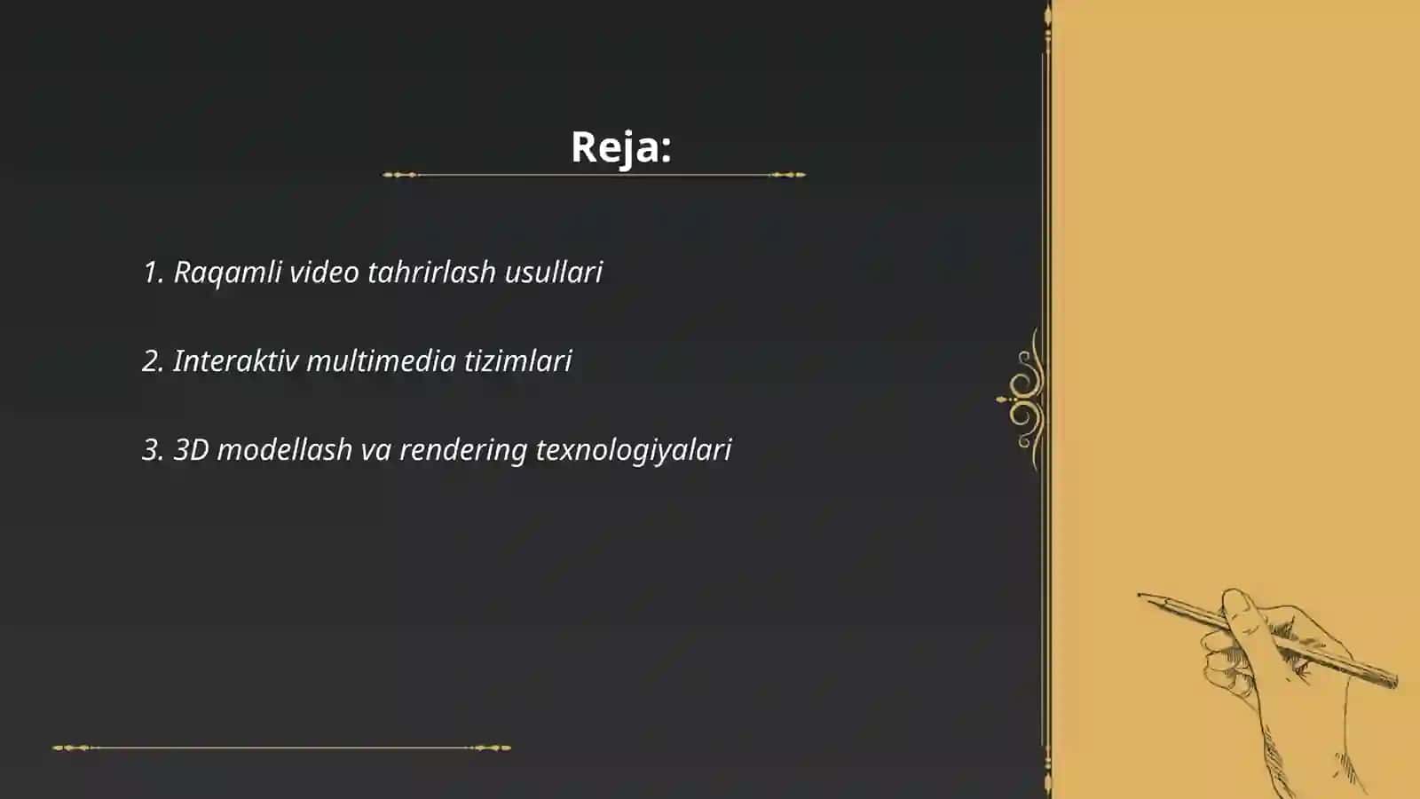Raqamli video tahrirlash usullari 2