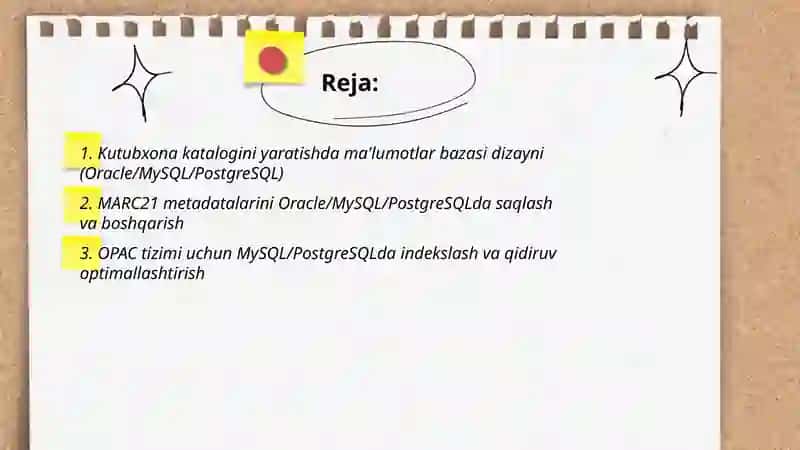 Ma'lumotlar bazasini boshqarish tizimlari 2
