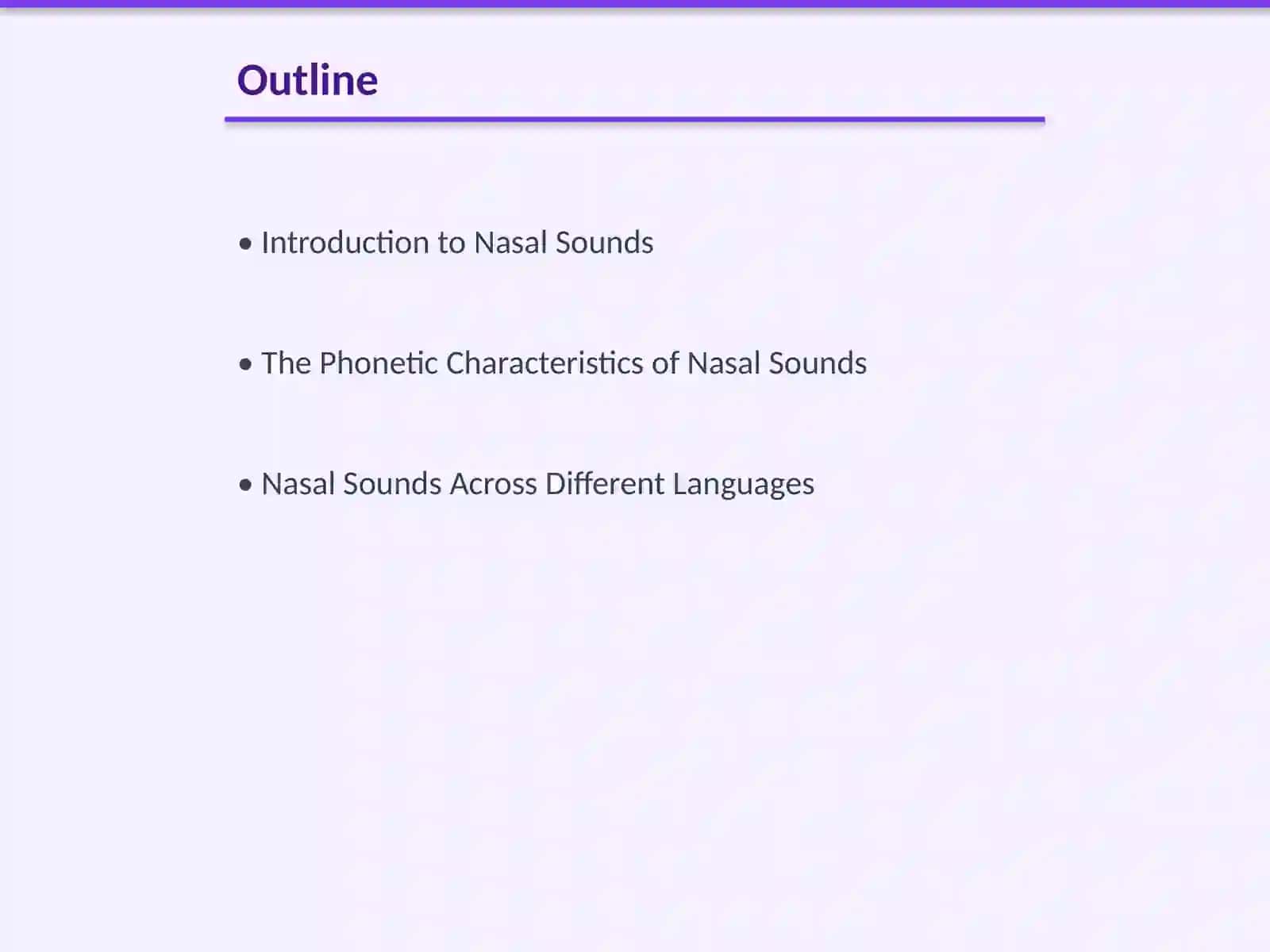 Nasal sounds 2