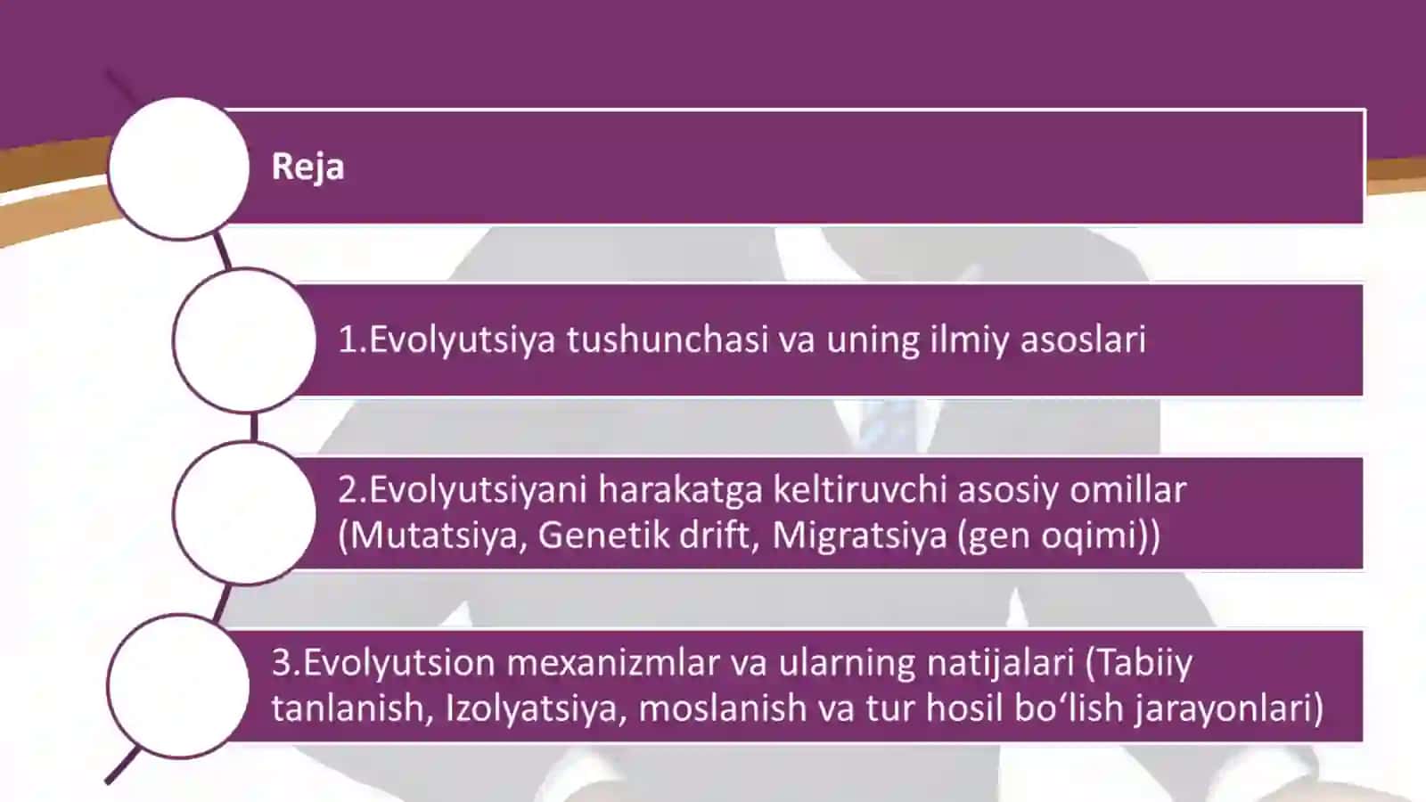 Evolyutsiya tushunchasi va uning ilmiy asoslari 2