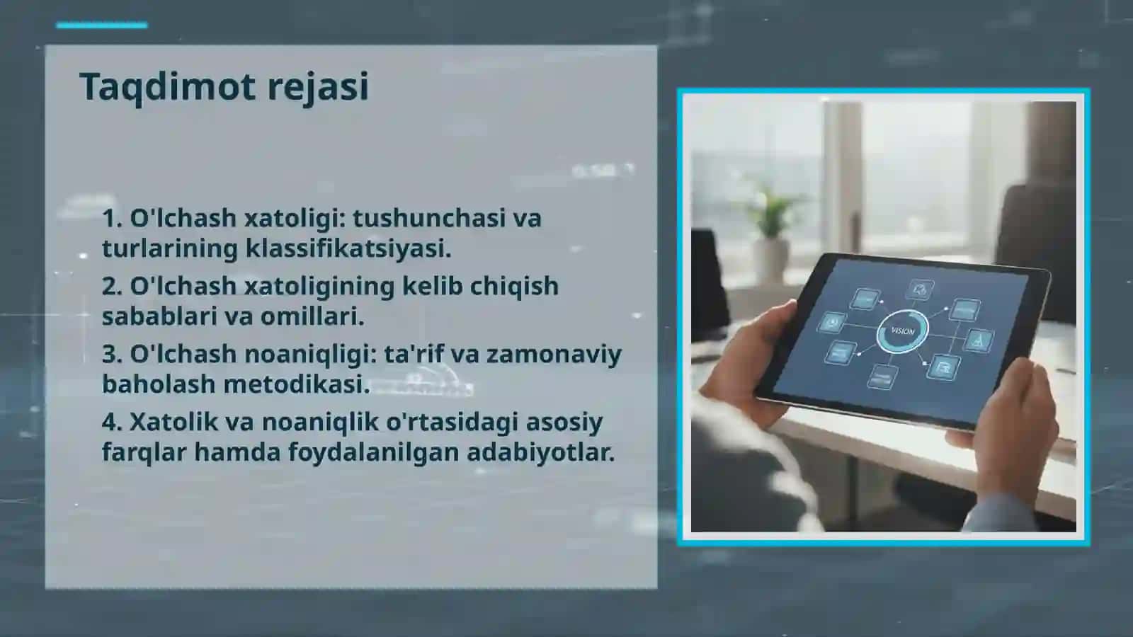O'lchash xatoligi va o'lchash noaniqligi 2