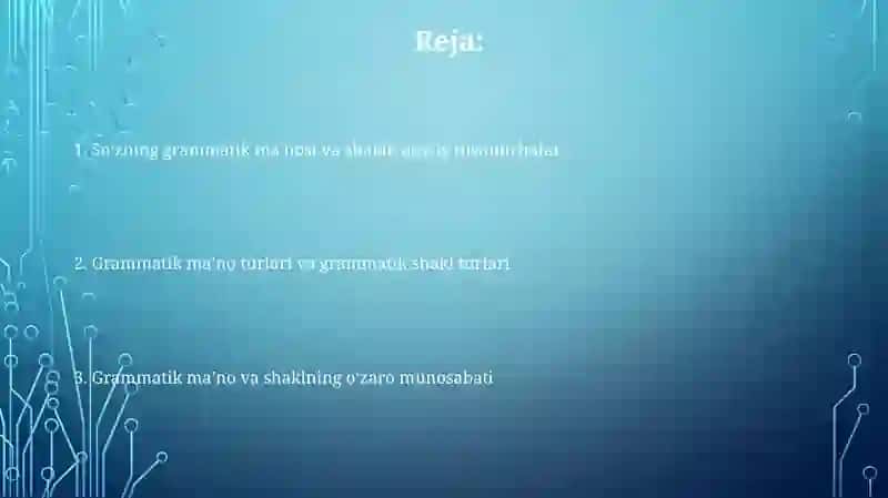 So'zning grammatik ma'nosi va grammatik shakli 2
